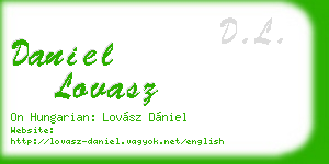daniel lovasz business card
