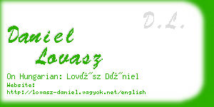 daniel lovasz business card